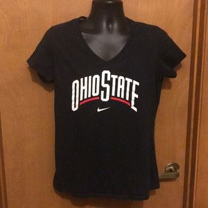Nike Ohio state slim fit tee xl black v neck